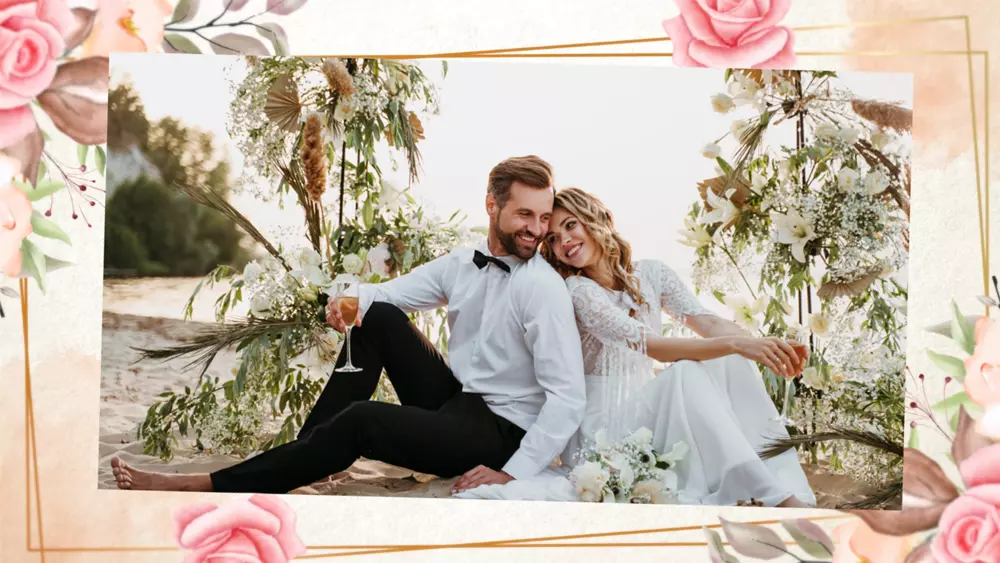 Video Invites Personalise Stunning Floral Wedding Invitation | video invitation ...
